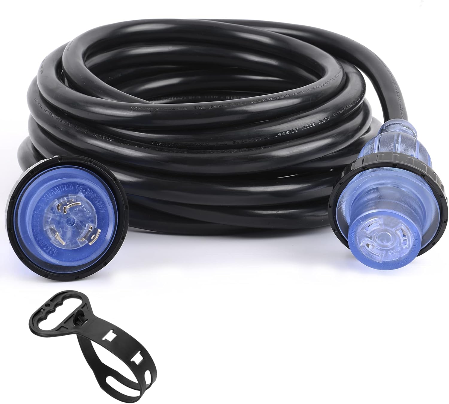 Boat Accessories，25 Feet 30A 125V Marine Shore Power Cordsets with LED