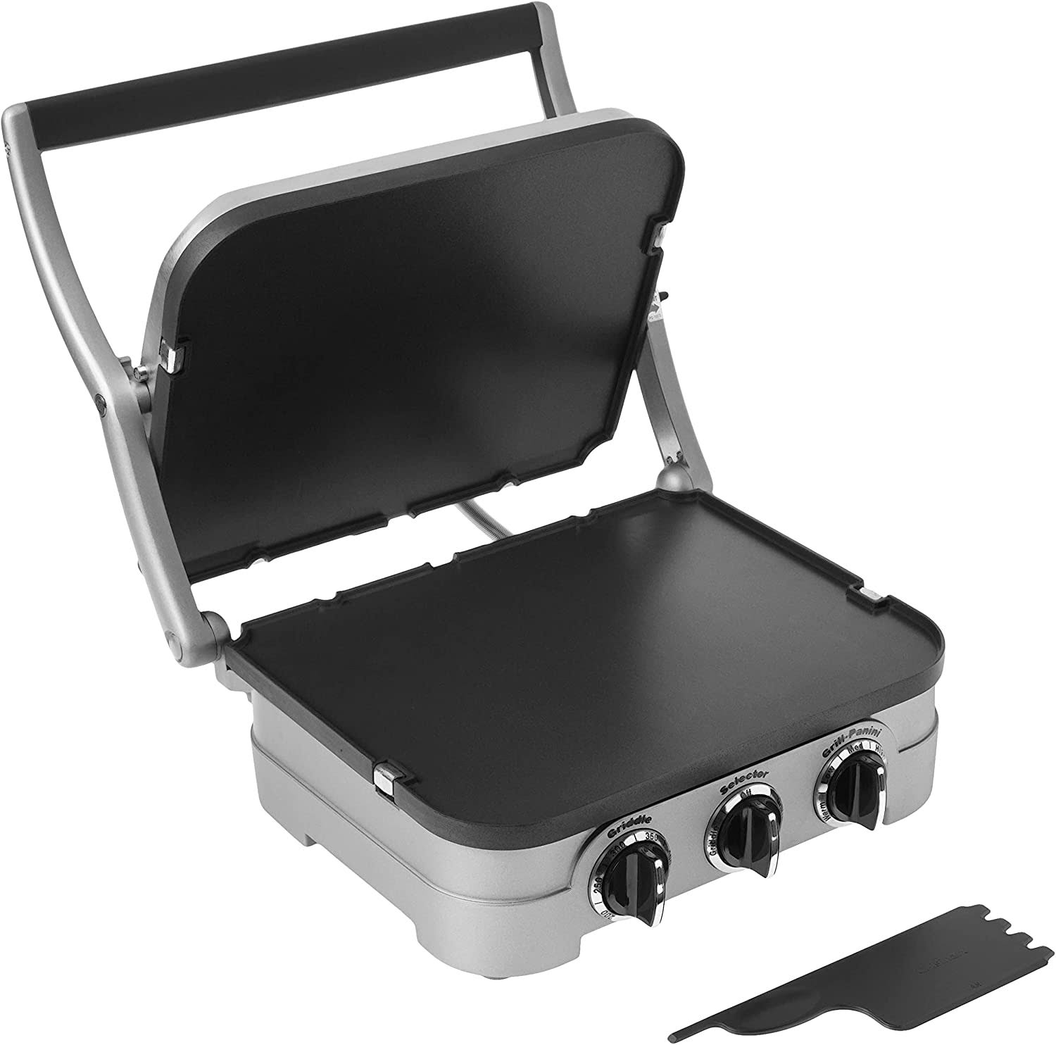 Cuisinart Gr-4np1 5-in-1 Griddler, 13.5x22(L) x 11.5x22(W) x 7.12x22(H), Silver with Silver/Black Dials