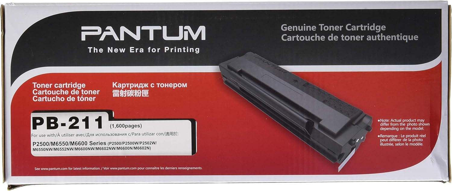 Pantum PB-211 PB-211EV Genuine Toner Cartridge Fit for Pantum P2502W M6552NW M6602NW P2500W M6550NW M6600NW Printer PB211 PB211EV Black Toner