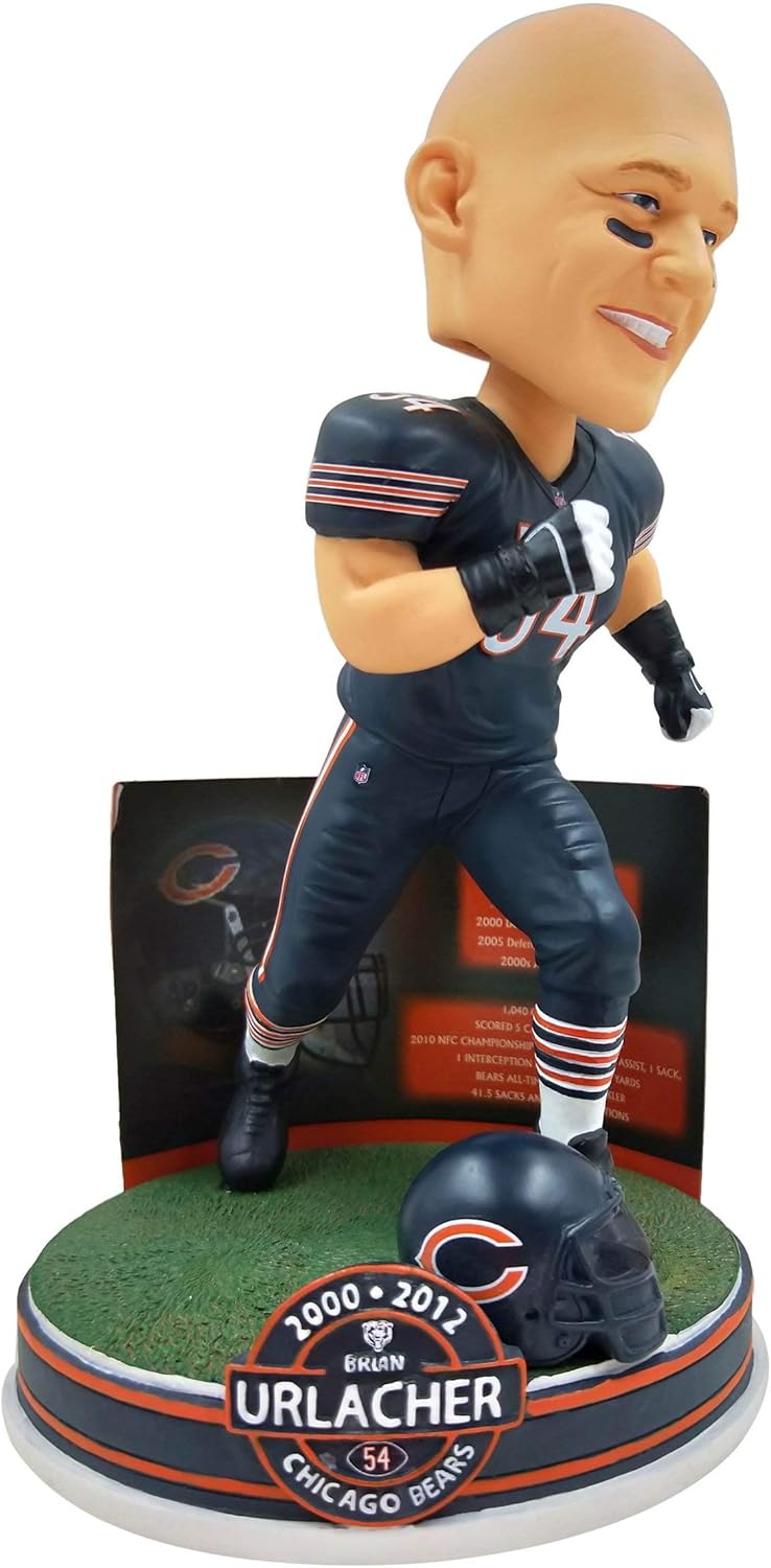 Brian Urlacher Chicago Bears NFL Career Stats Bobblehead NFL