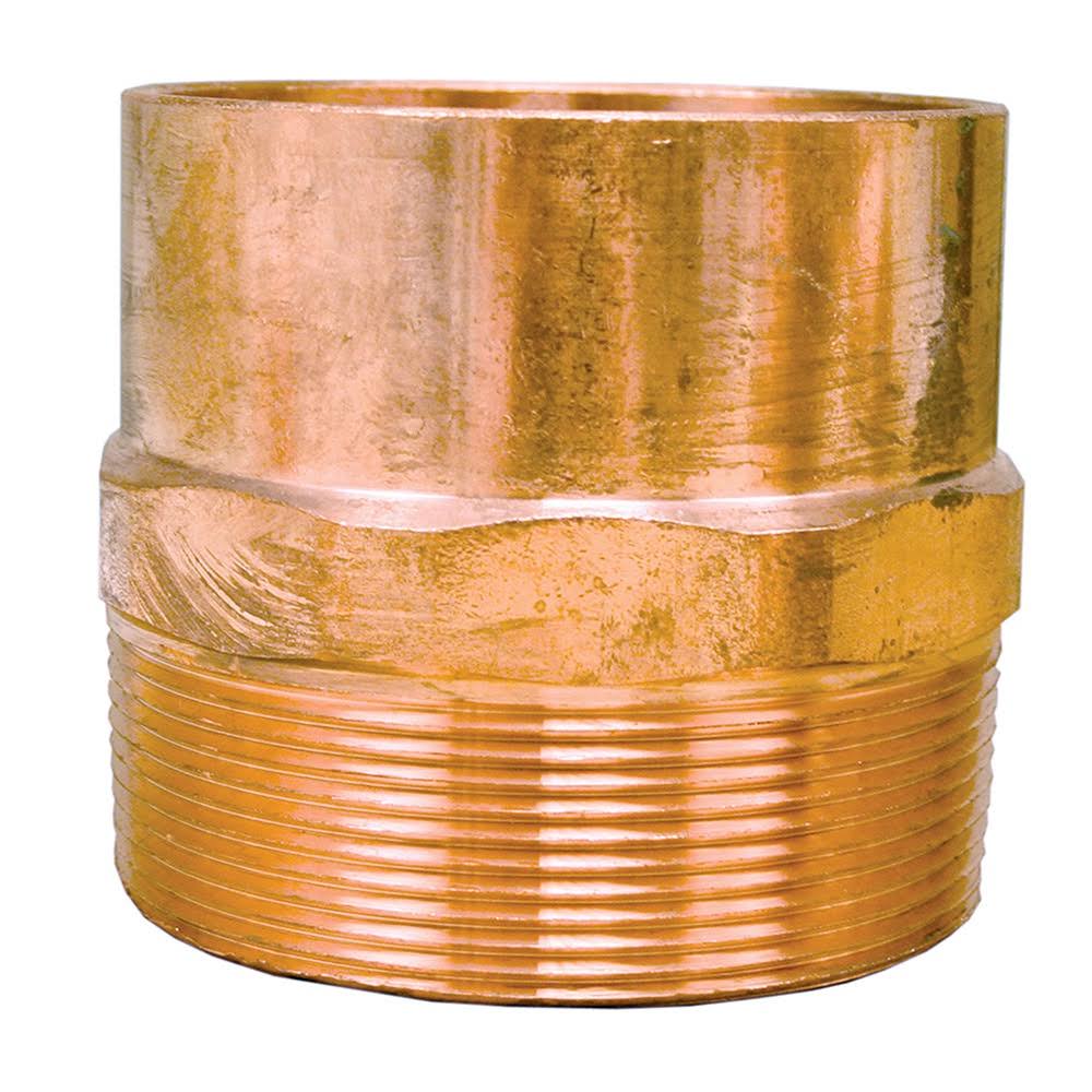 1-1/4x22 x 1-1/2x22 Wrot/ACR Solder Joint Copper Male Adapter C75343
