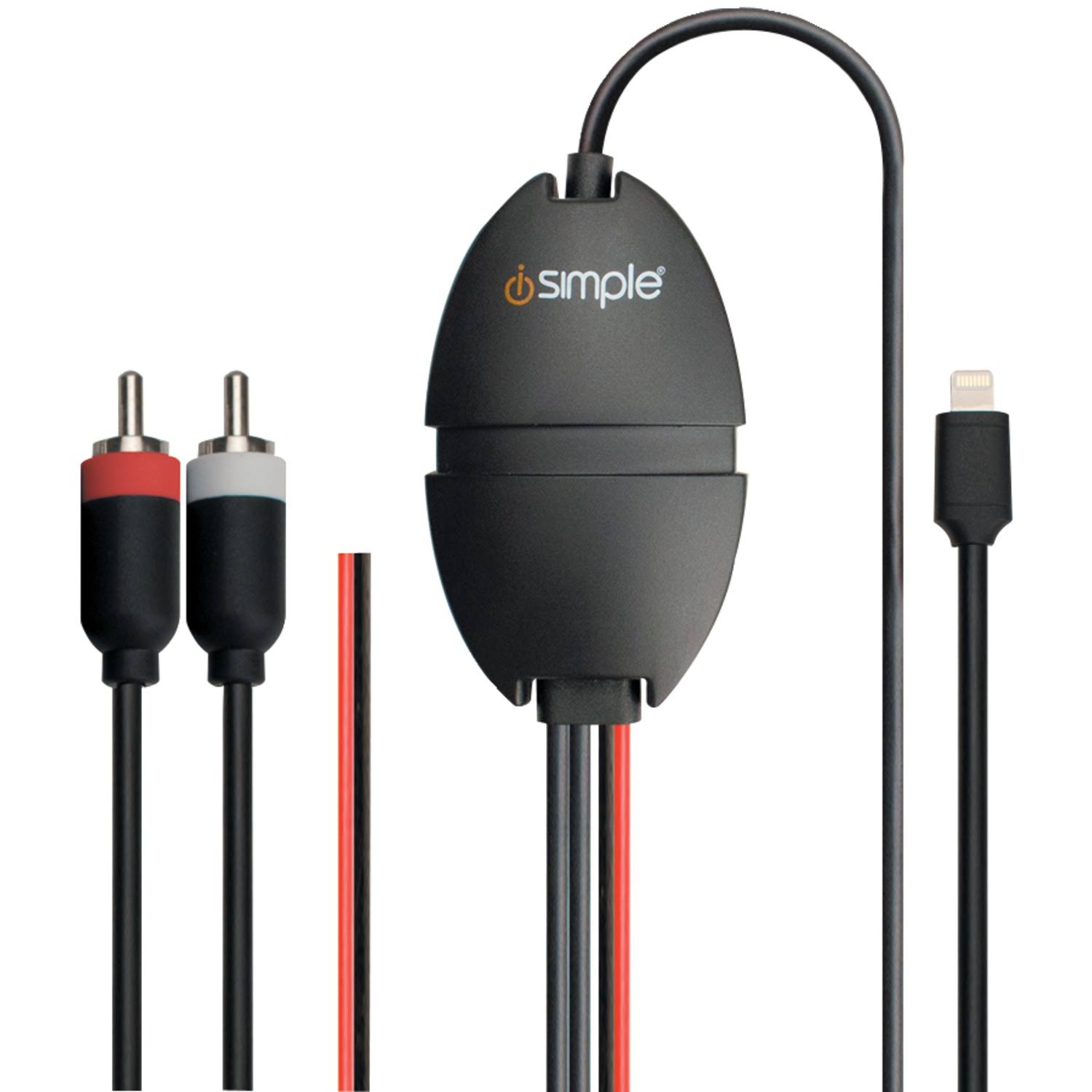 Isimple Audio Playback and Charging Cable with RCA Output, 7.5'