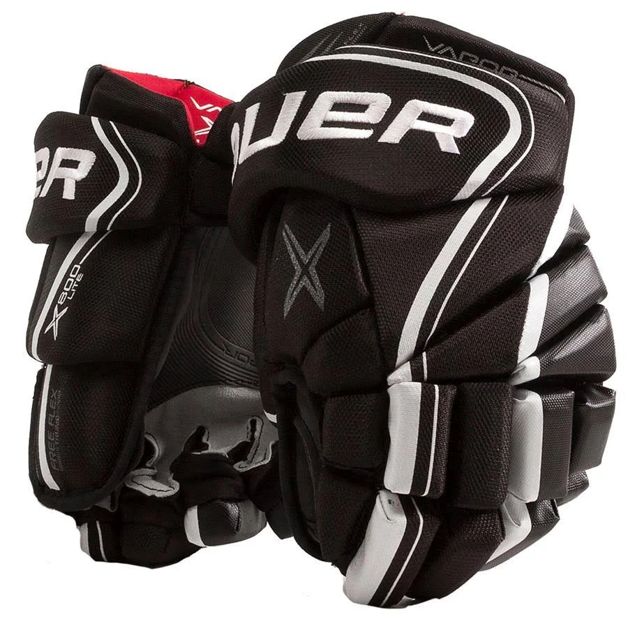 Bauer Vapor X800 Lite Hockey Gloves - Junior - Black/White - 11.0x22