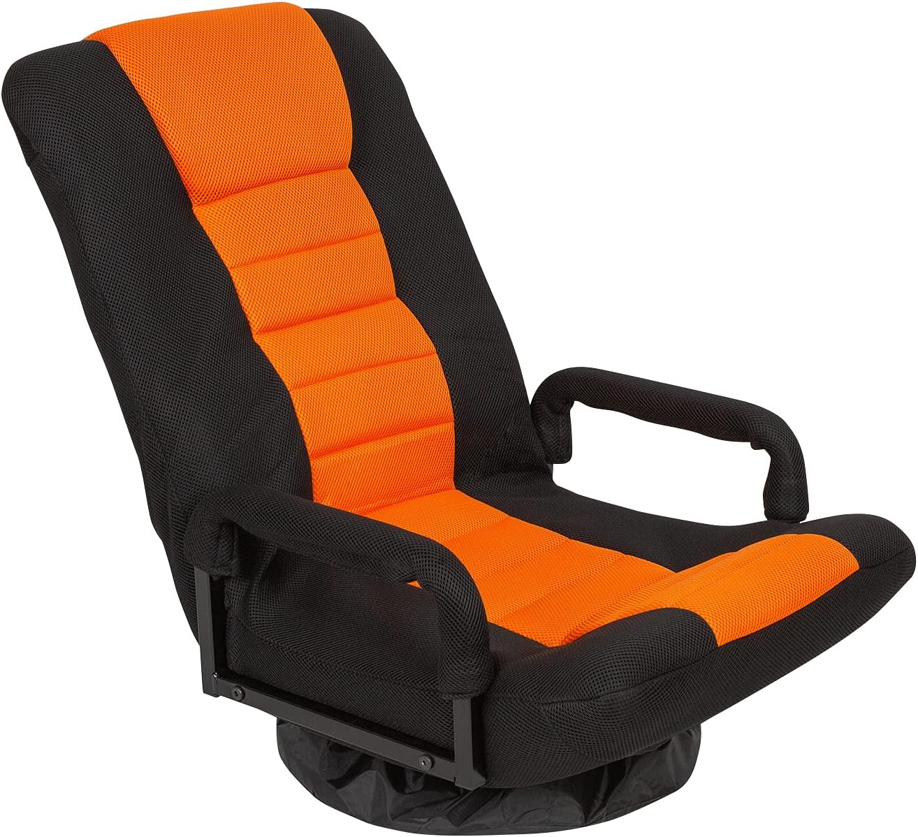 ORISTUS Swivel Gaming Floor Chair with Arms Back Support Adjustable Floor Sofa for Adults Teens Lazy Sofa Lounger Video Game Chair