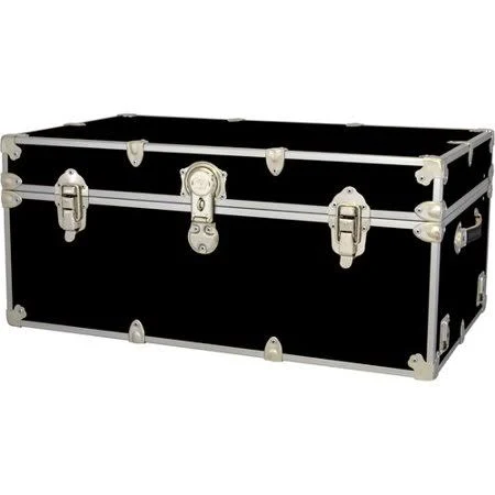 Winston Porter Lombard Large Armor Trunk, Black