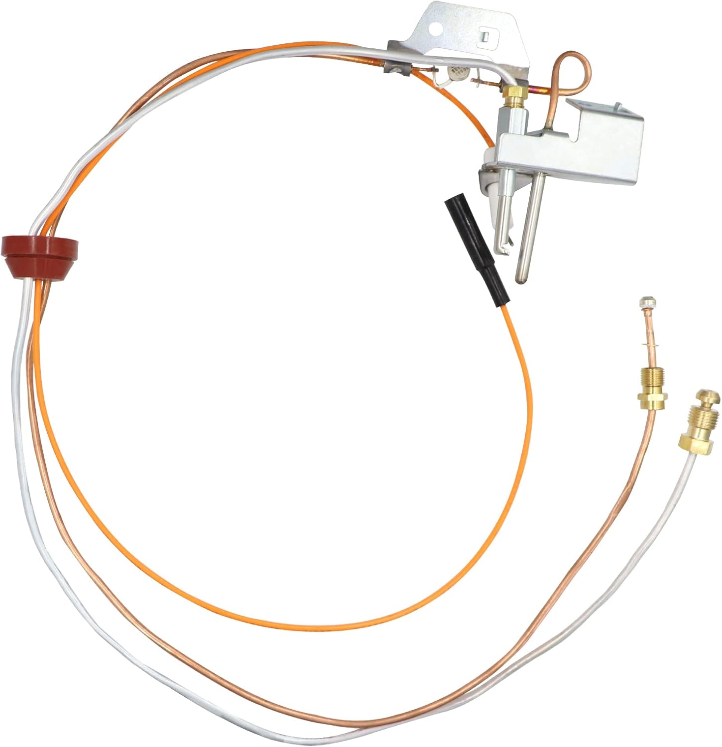 Upgraded 9003542 NAT Gas Pilot Assembly, 100109295 9003542005 18324-190 Water Heater Pilot Assembly Compatible with A.O.Smith, Kenmore, State GS and GSX Natural Gas Water Heater,190 Degree C Pack of 2