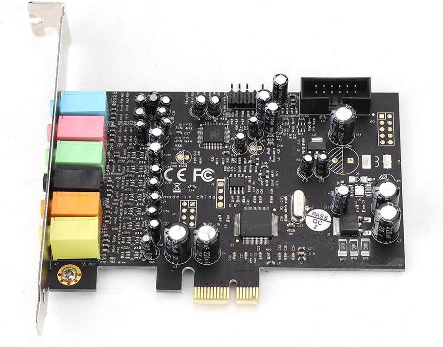 PCI-e Internal PC Sound Card for CM8828+CM9882A, PCI-E 7.1 HiFi 8-Channel Audio Card, Plug and Play 3D Stereo Sound PCI-Eｘ1 Sound Card for Home theater/3D Game/Audio Playback