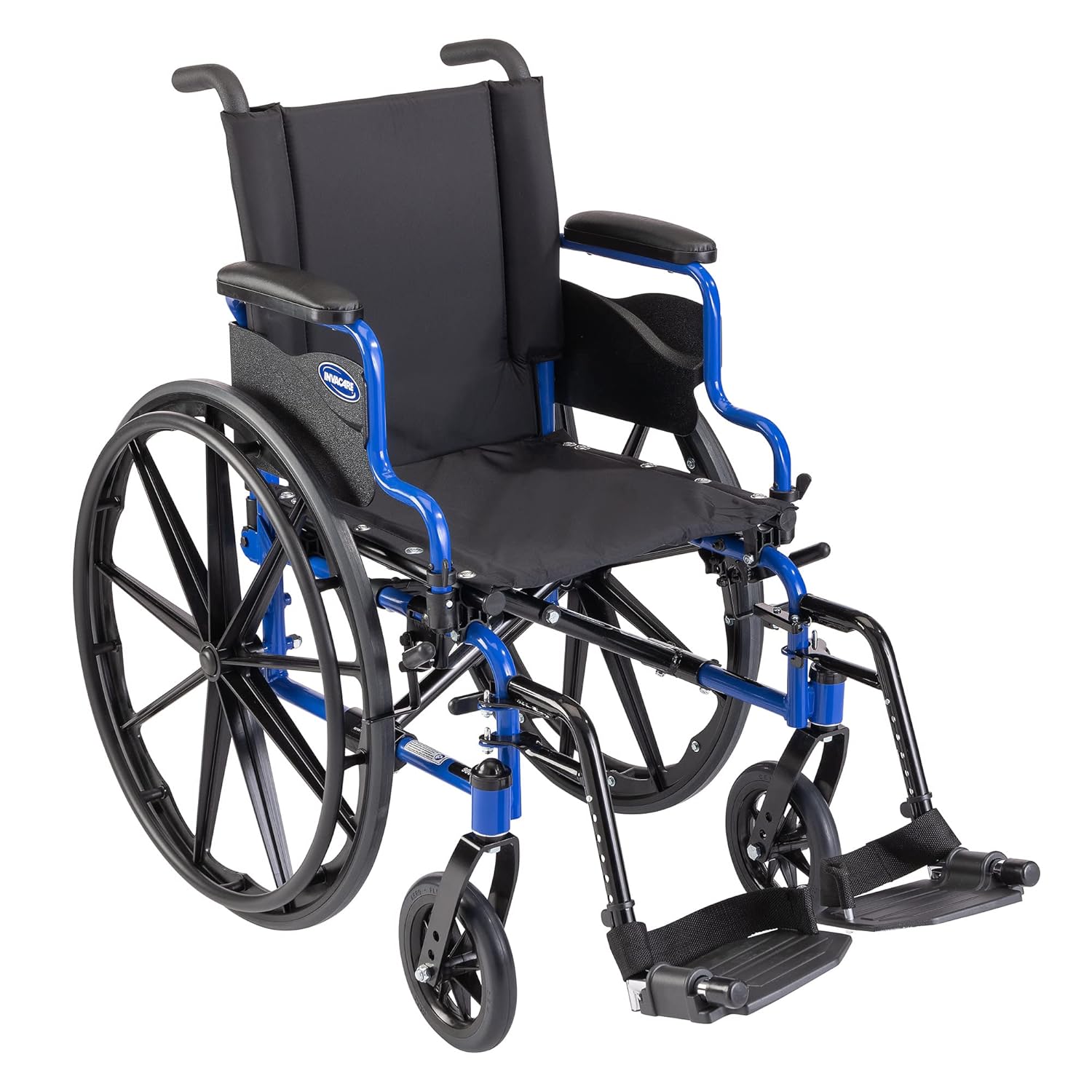 Invacare - ATO_9XT_WD86_17P_T93HA 9000 XT High Performance Lighter Weight Wheelchair, with Desk Length Arms and T93HA Footrests with Aluminum Footplates, 18