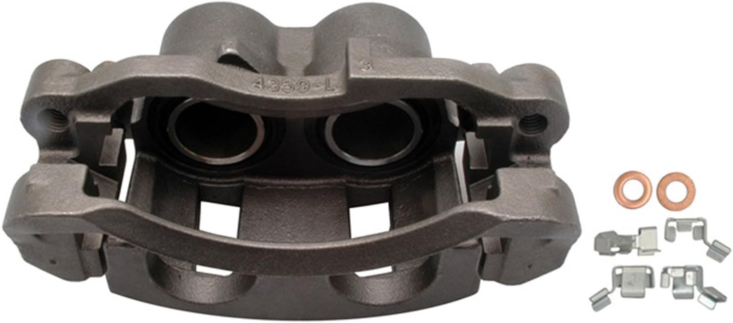 ACDelco Professional 18FR1373 Front Driver Side Disc Brake Caliper Assembly (Friction Ready Non-Coated), Remanufactured