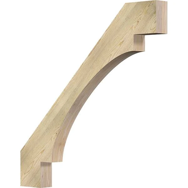 Ekena Millwork 4x22W x 44x22D x 44x22H Merced Rough Sawn Brace, Douglas Fir