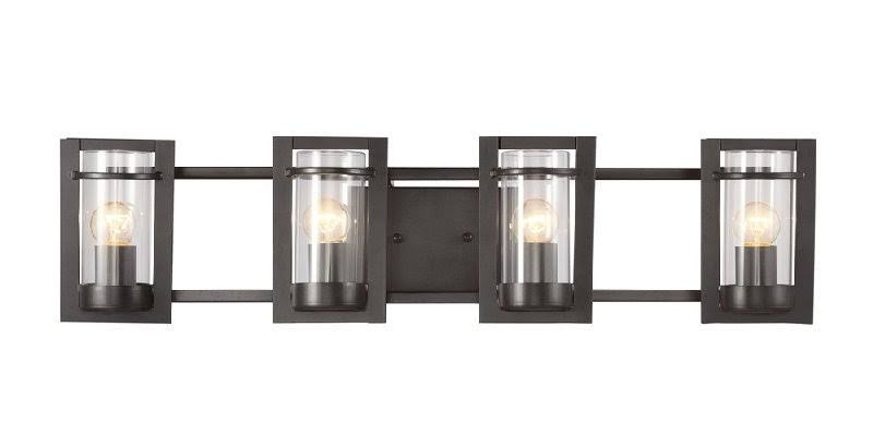 Trans Globe Transitional Black 4 Light Bathroom Vanity 20034