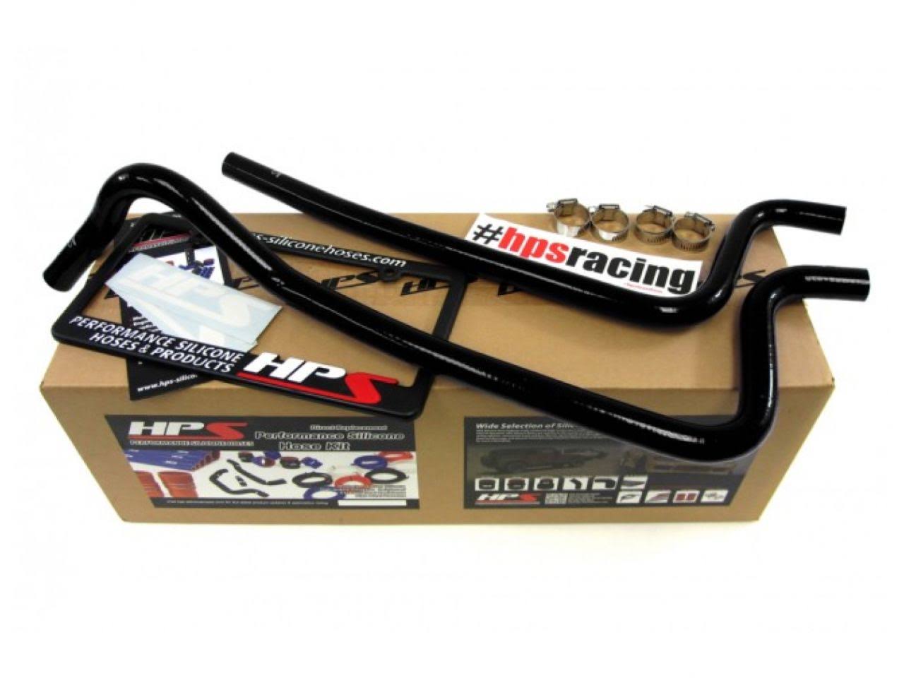 Jeep Wrangler TJ HPS Silicone Heater Hose; Black
