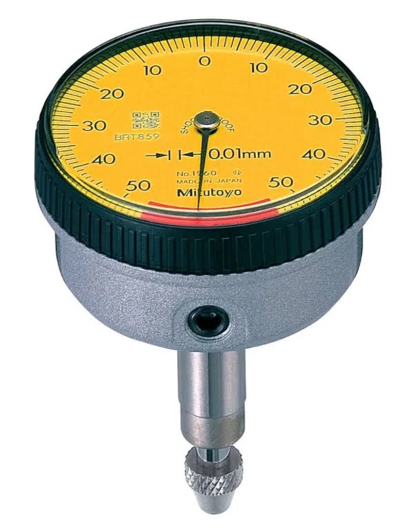 Mitutoyo 1960T - 1 Series 0 to 1 mm Metric Dial Back Plunger Indicator