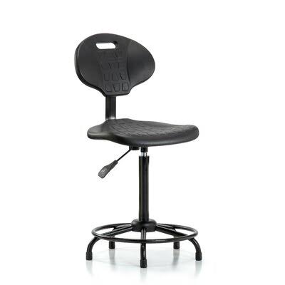 Symple Stuff Kenna Drafting Chair, Black