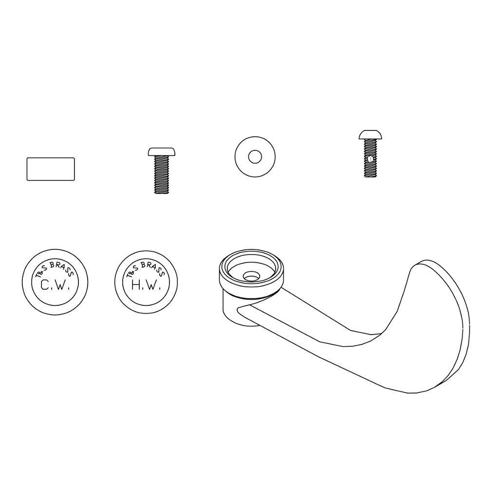 Tu0026S Brass B-WH4-K 4x22 Wrist Action Handle / Eterna Parts Kit