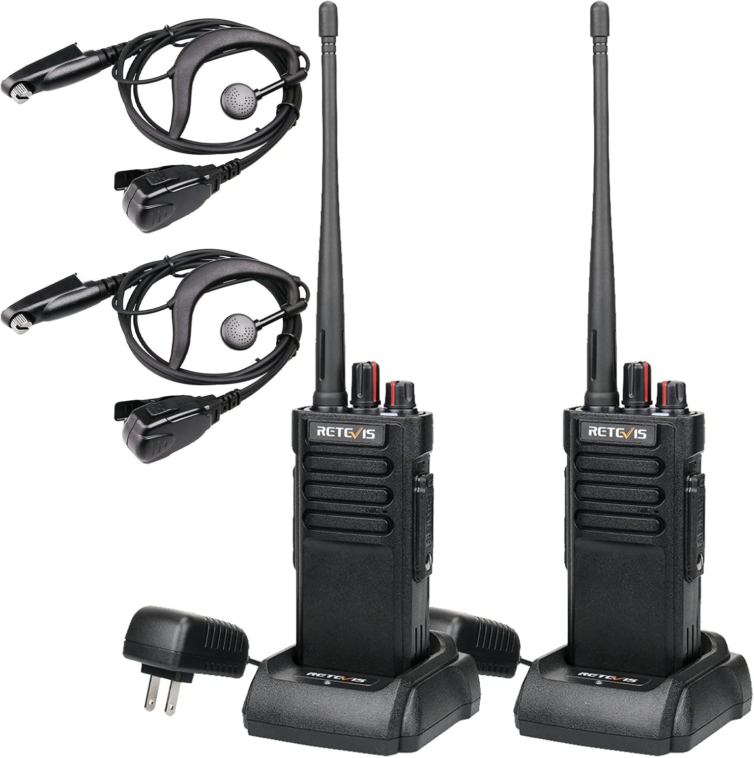 Retevis&nbsp;RT29 Military Grade Walkie Talkies Long Range,Heavy Duty 2 Way Radio with 3200mAh Rechargeable,Emergency Walkie&nbsp;Talkies Adults with Earpiece(2 Pack)