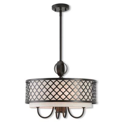 Tymvou 5-Light Drum Chandelier Beachcrest Home Finish: English Bronze