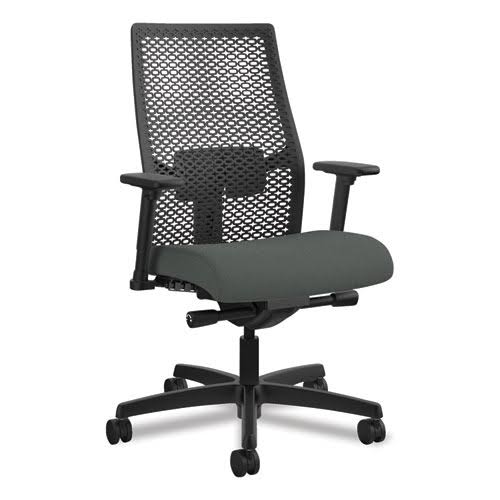 HON Ignition ReActiv Back Task Chair - Fabric Seat - Fabric Seat - Black Frame - 5-Star Base - Iron - 27x22 Width x 28.5x22 Dept