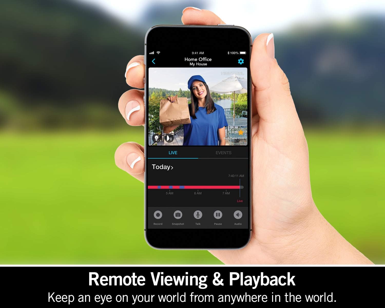 Night Owl 1080p HD Smart Video Doorbell with Night Vision, 2-Way Audio, Remote Viewing Mobile App, Real-Time Alerts, Human Detection Technology, Wide Viewing Angle and Customizable Storage Options Pack of 2