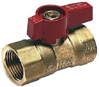 EZ-Fluid Heavy Duty 1/2-Inch FIP Gas Valve NPT Female Thread Pipe Inlet Brass Gas Shut Off Ball Valve,1/4 Turn Brass Gas Valves for Natural Gas,LP, Gas Line Fitting, Stove,Hot Water Heater(1Pc) Pack of 2