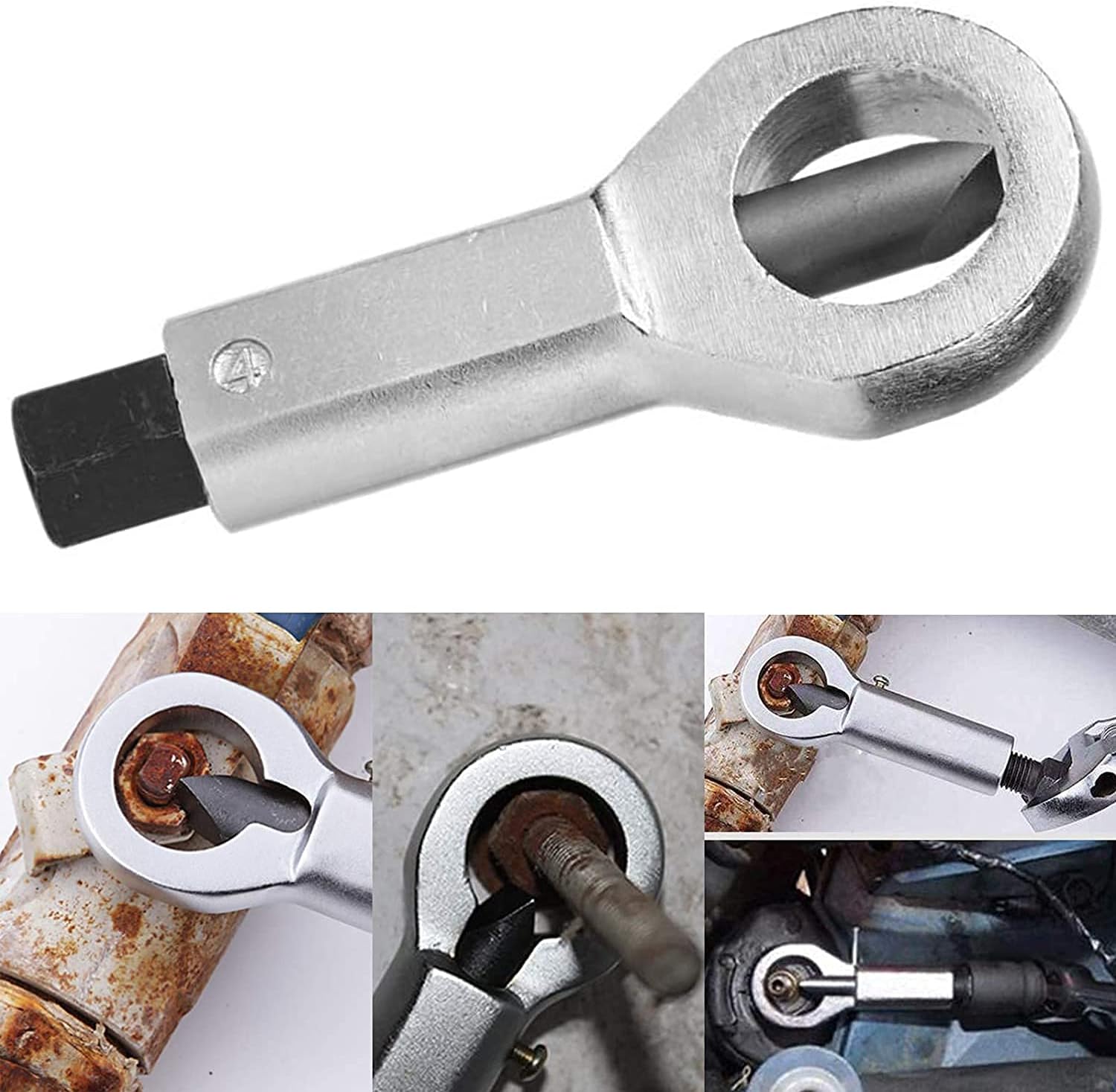 AUTOAND Metal Nut Splitter Cracker, 16-22mm Manual Pressure Remove Rusty Nut, Nut Separator Extractor Tool