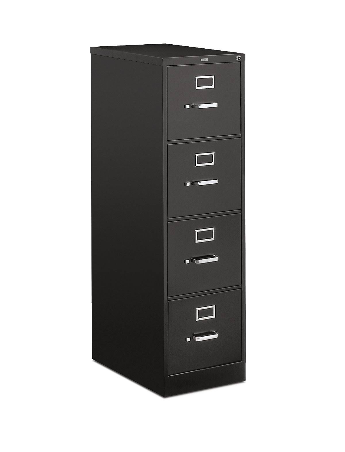 HON 514PP 510 Series Four-Drawer, Full-Suspension File, Letter, Black