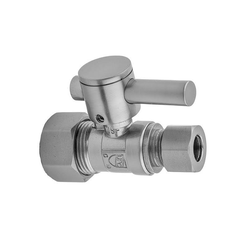 Jaclo 623-2-EB Quarter Turn Straight Pattern 5/8x22 O.D. Compression (Fits 1/2x22 Copper) x 1/2x22 O.D. Supply Valve - Europa Br