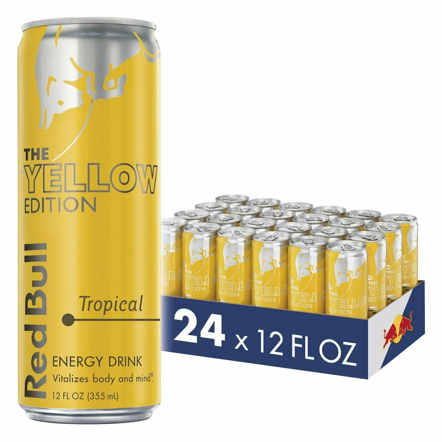 Red Bull Yellow Edition Energy Drink - 24 pack, 12 fl oz cans