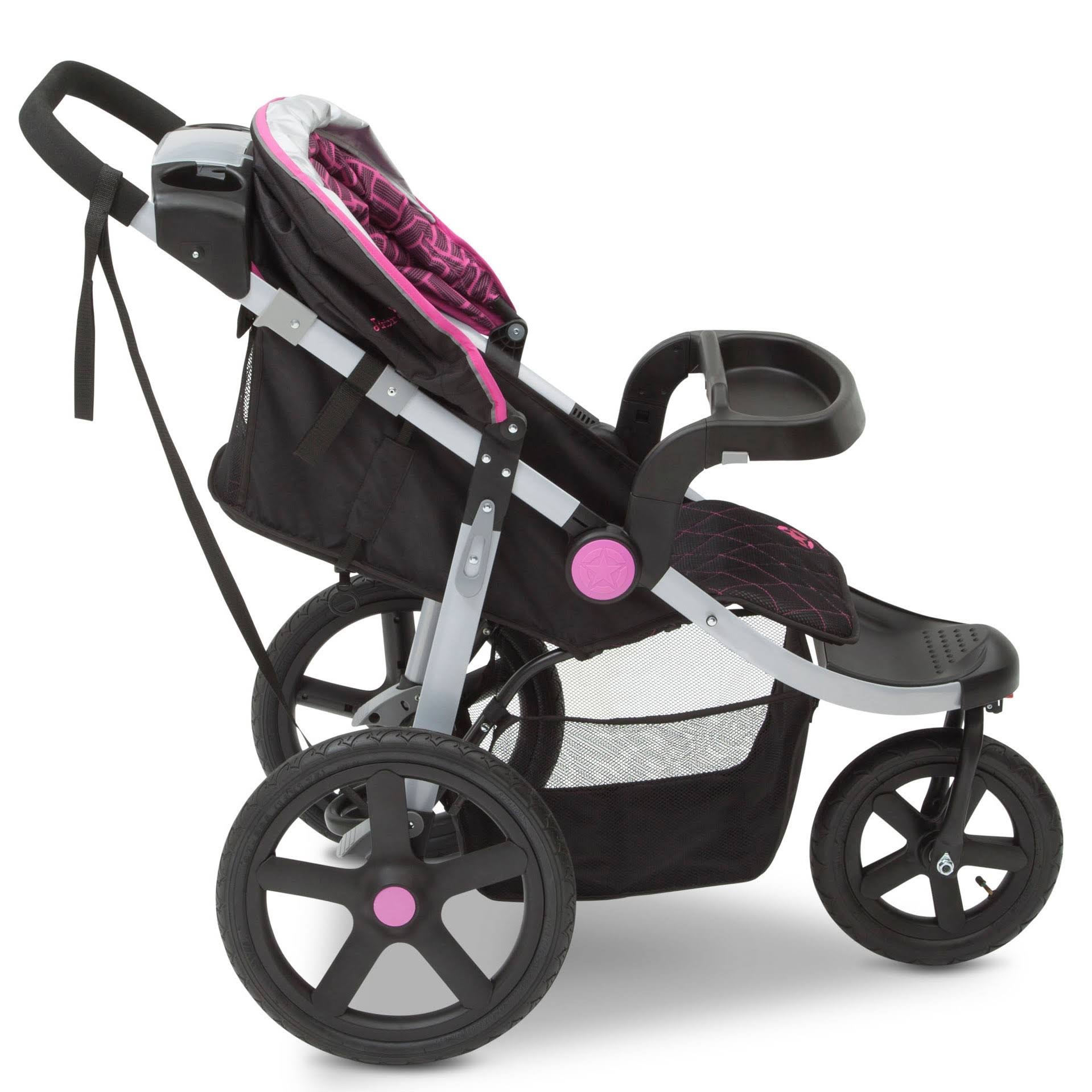 J Is for Jeep Adventure All Terrain Jogging Stroller Berry Tracks