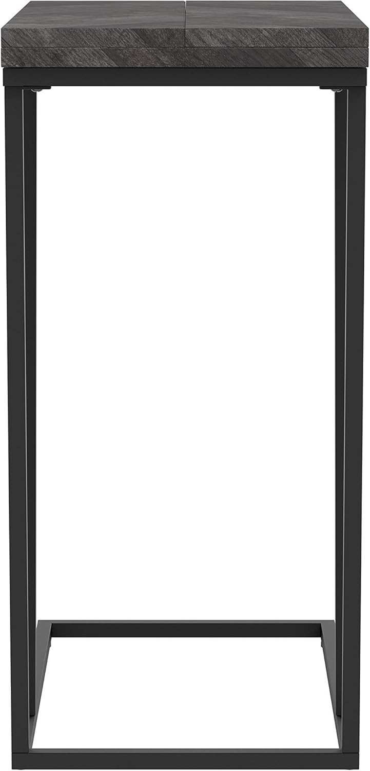 Coaster Home Furnishings Expandable Chevron Rectangular Grey Accent Table