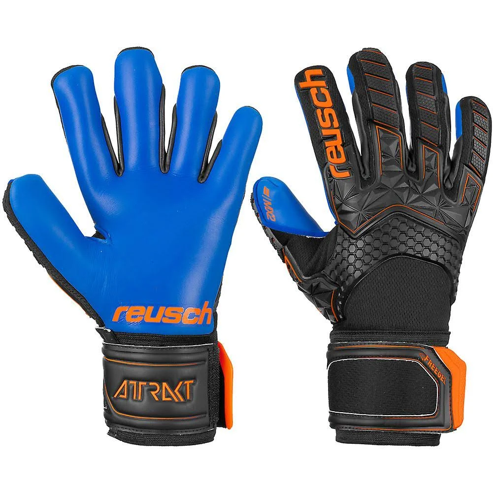 Reusch Attrakt Freegel MX2 Goalkeeper Gloves Black/Shock org/deep 7.5