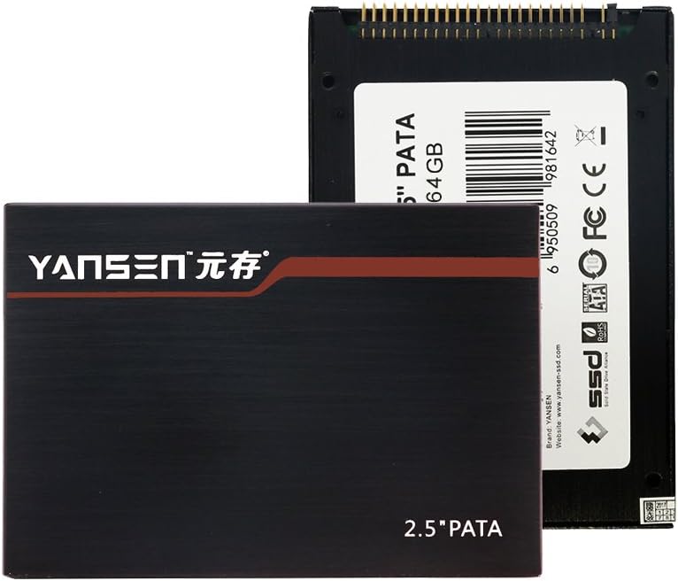 64GB KingSpec 2.5-inch PATA/IDE SSD Solid State Disk (MLC Flash) SM2236 Controller Pack of 2