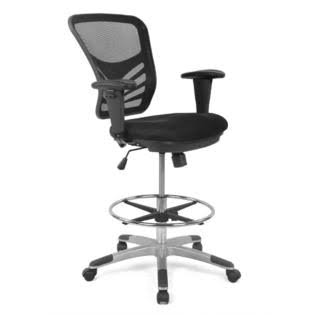Edgemod Brighton Black Drafting Chair