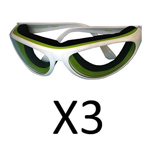 Rsvp International Tear Free Onion Goggles, White (Pack of 3)