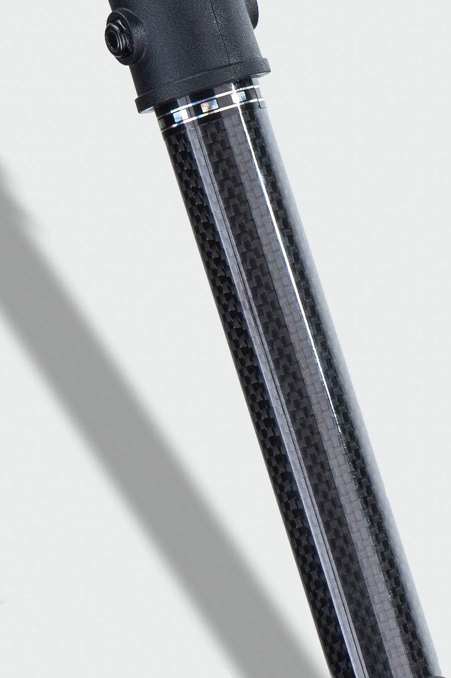 Carbon Fiber Crutches- Ergobaum Prime Black Mamba Forearm Crutches (1 Pair)- 5'1'' to 6'6'' Adjustable