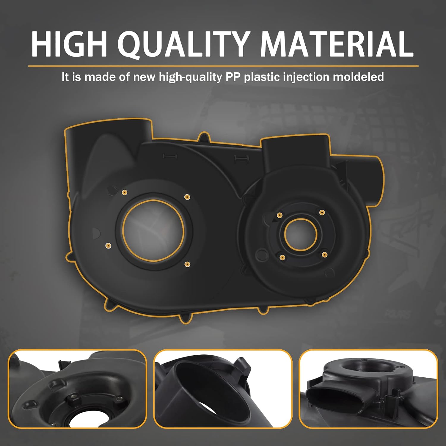 Clutch Back Plate Cover for Can Am X3, Esploratori CVT Variator Clutch Back Belt Plate Transmission Housing Compatible with 2017-2022 Can-Am Maverick X3 Max,Replace #420212605