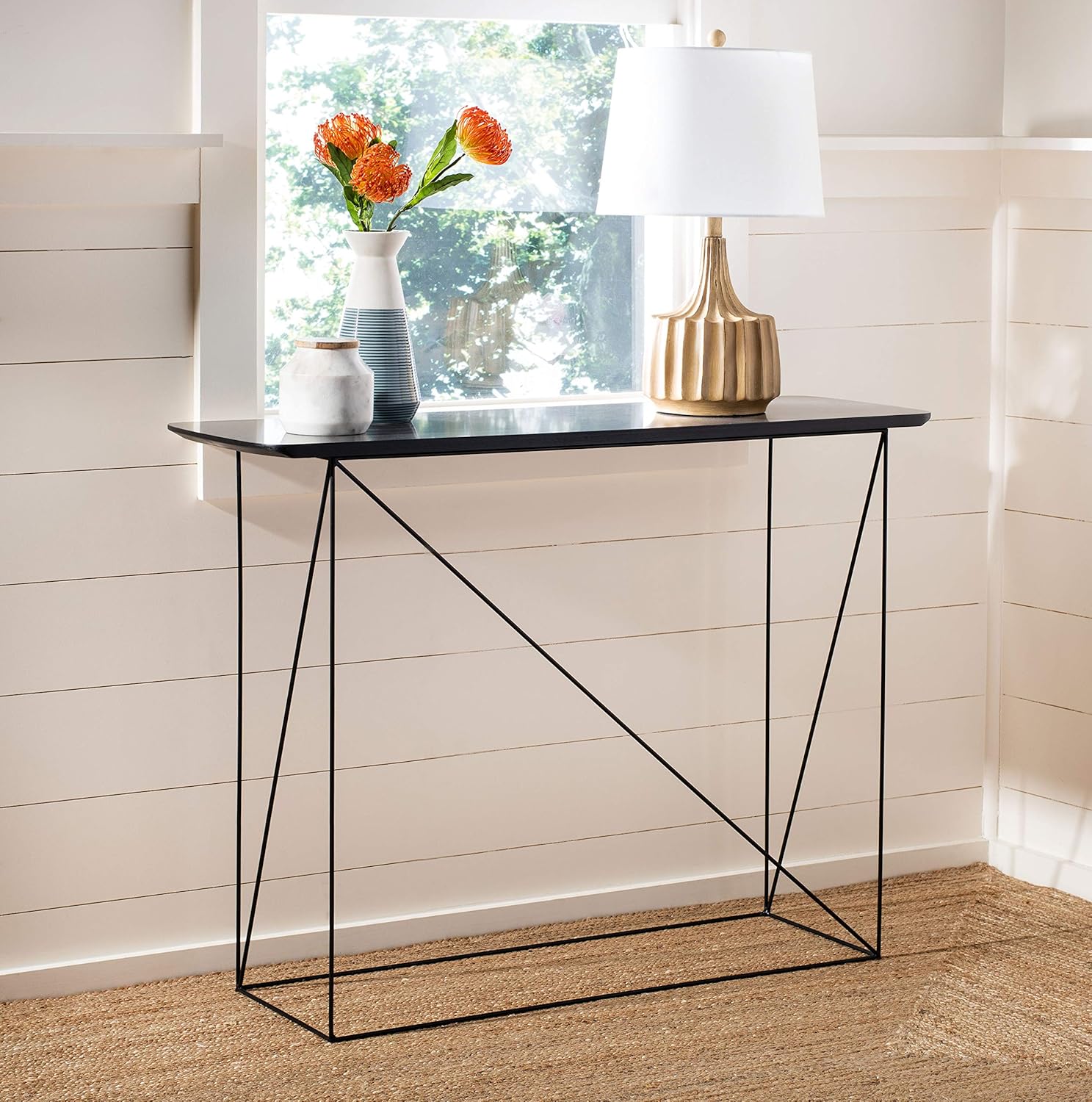 Safavieh Home Rylee Dark Grey and Black Console Table