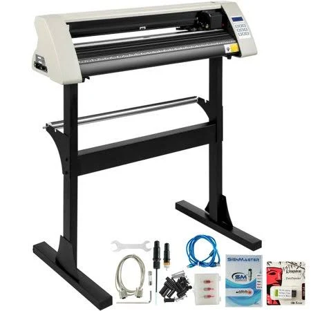 VEVOR Vinyl Cutter 28 inch Vinyl Cutter Machine 720mm Paper Feed Vinyl Plotter Cutter with Sturdy Floor Stand Vinyl Cutter Plott
