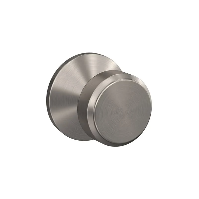 Schlage FC21BWE619KIN Bowery Knob with Kinsler Rose Passage and Privacy Lock Satin Nickel Finish