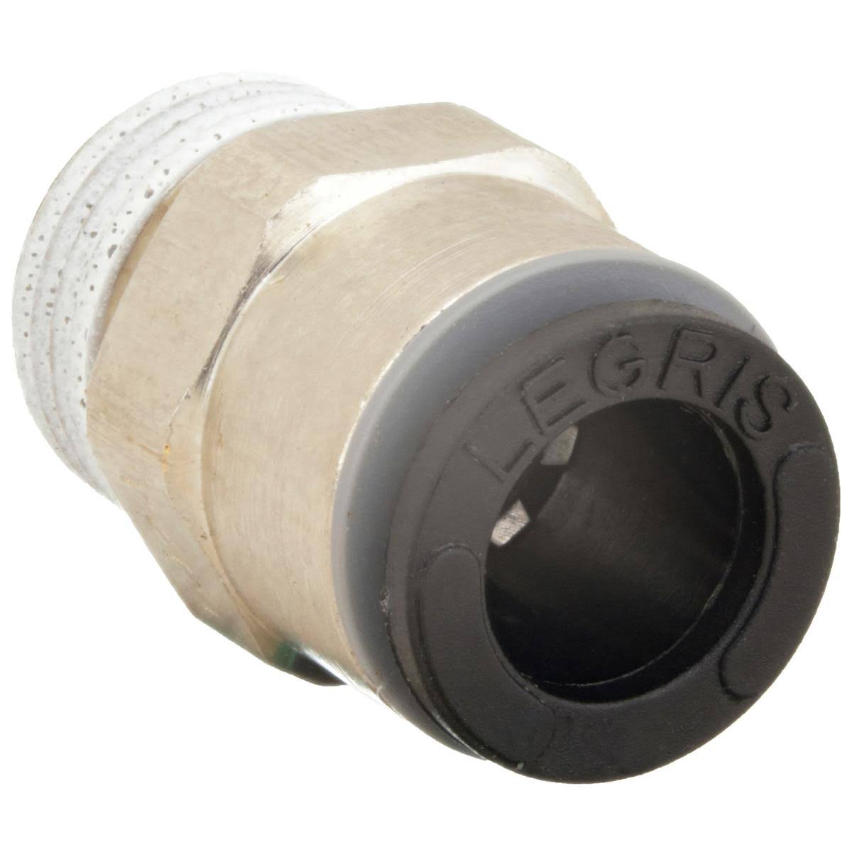 Legris 1/4 in Plastic/Metal Combination Male Connector, Black HAWA 3175 56 10