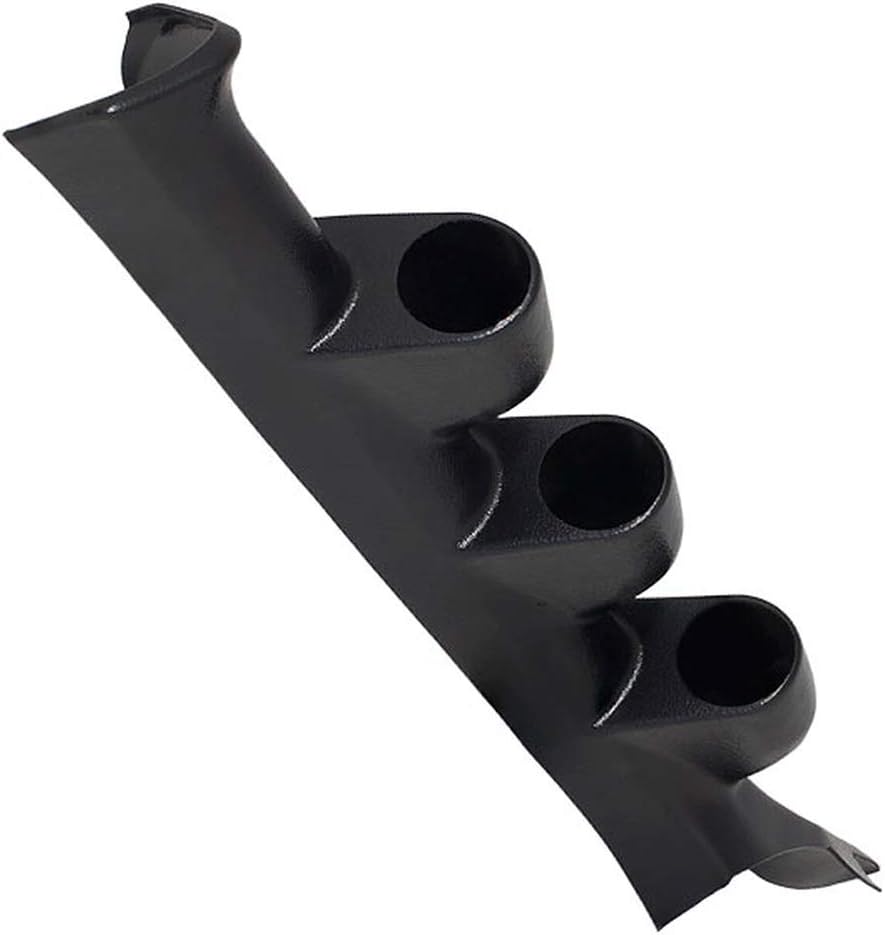 GlowShift Black Triple Pillar Gauge Pod Compatible with Ford Super Duty F-250 F-350 Power Stroke 2008-2010 - ABS Plastic - Mounts (3) 2-1/16