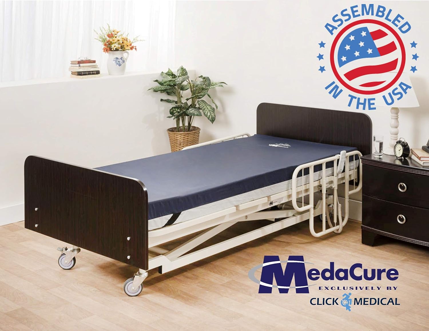 Pressure Redistribution Foam Hospital Bed Mattress - 3 Layered Visco Elastic Memory Foam - 80