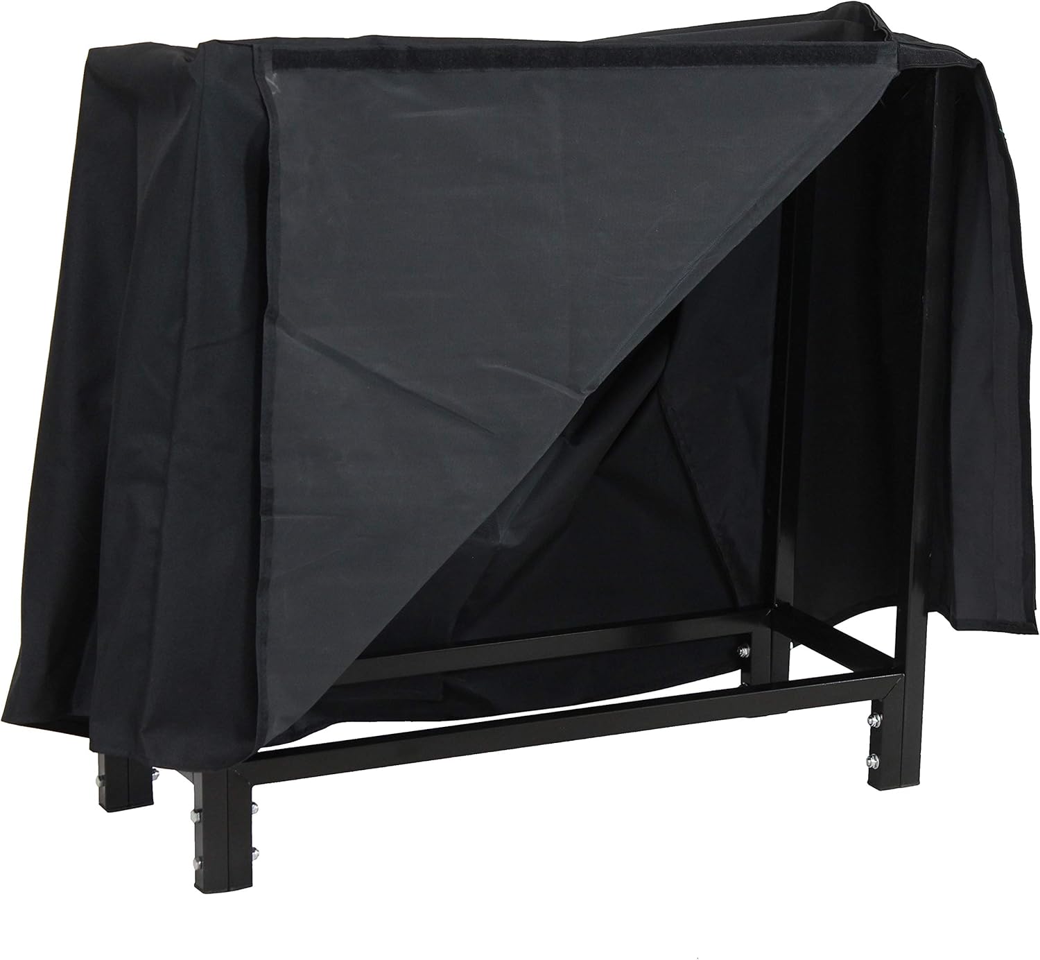 Sunnydaze 30 Inch Firewood Log Rack with Cover, Indoor or Outdoor Wood Storage