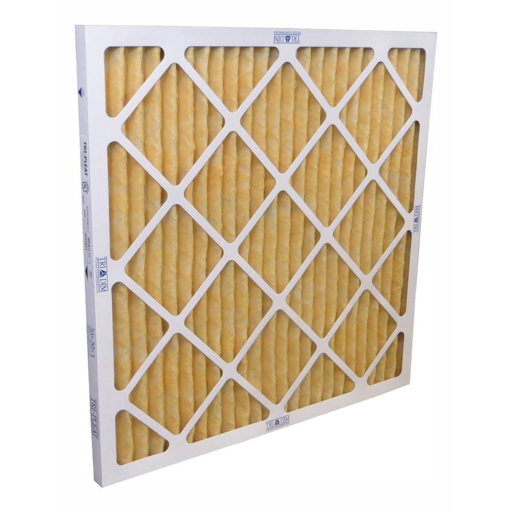 Tri-Dim Pro HVAC Pleated Air Filters, MERV 11, 12 inch x 20 inch x 1 inch, Case of 12