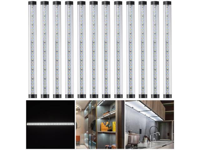 Yescom 90 LEDs Under Cabinet Lighting Kit Plug in 6000K Kitchen Counter Light 12 Pack