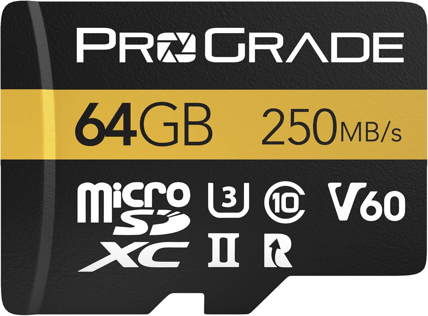 ProGrade Digital microSD Memory Card - V60 microSD Card for DSLR and Action Cameras - High Speed Transfer of Files & Large Storage - Up to 250MB/s Read and 130MB/s Write Speed 64 GB Pack of 2