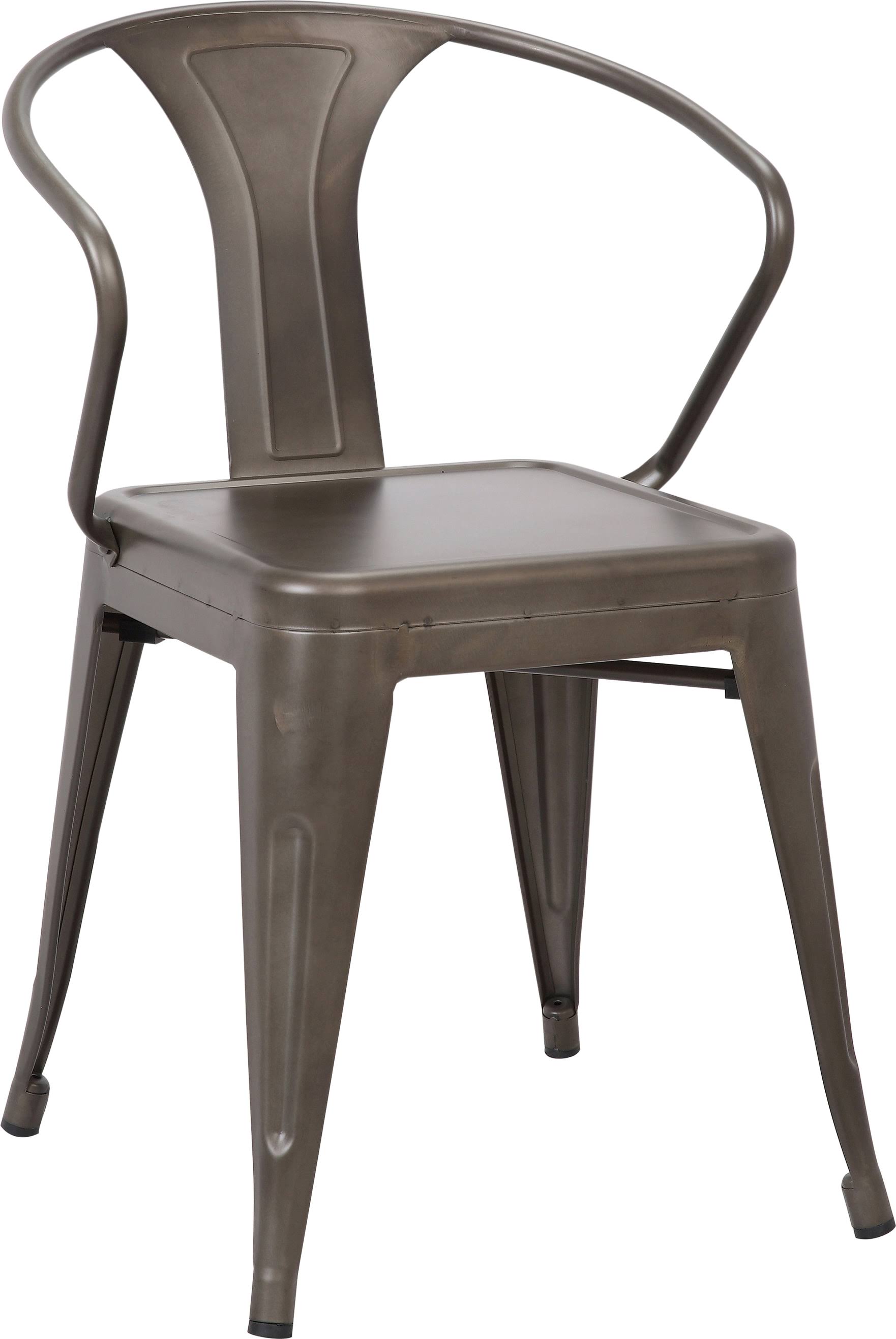 LumiSource Waco Antique Metal Dining Chair (Set of 2)