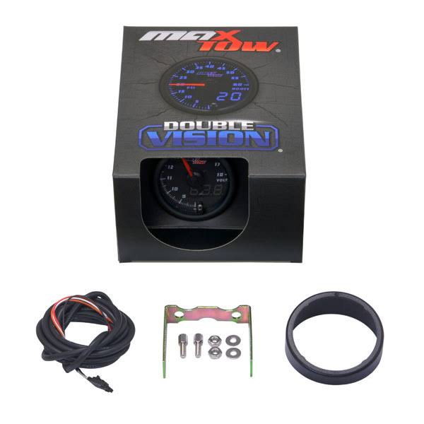 MaxTow Black and Blue Volt Gauge