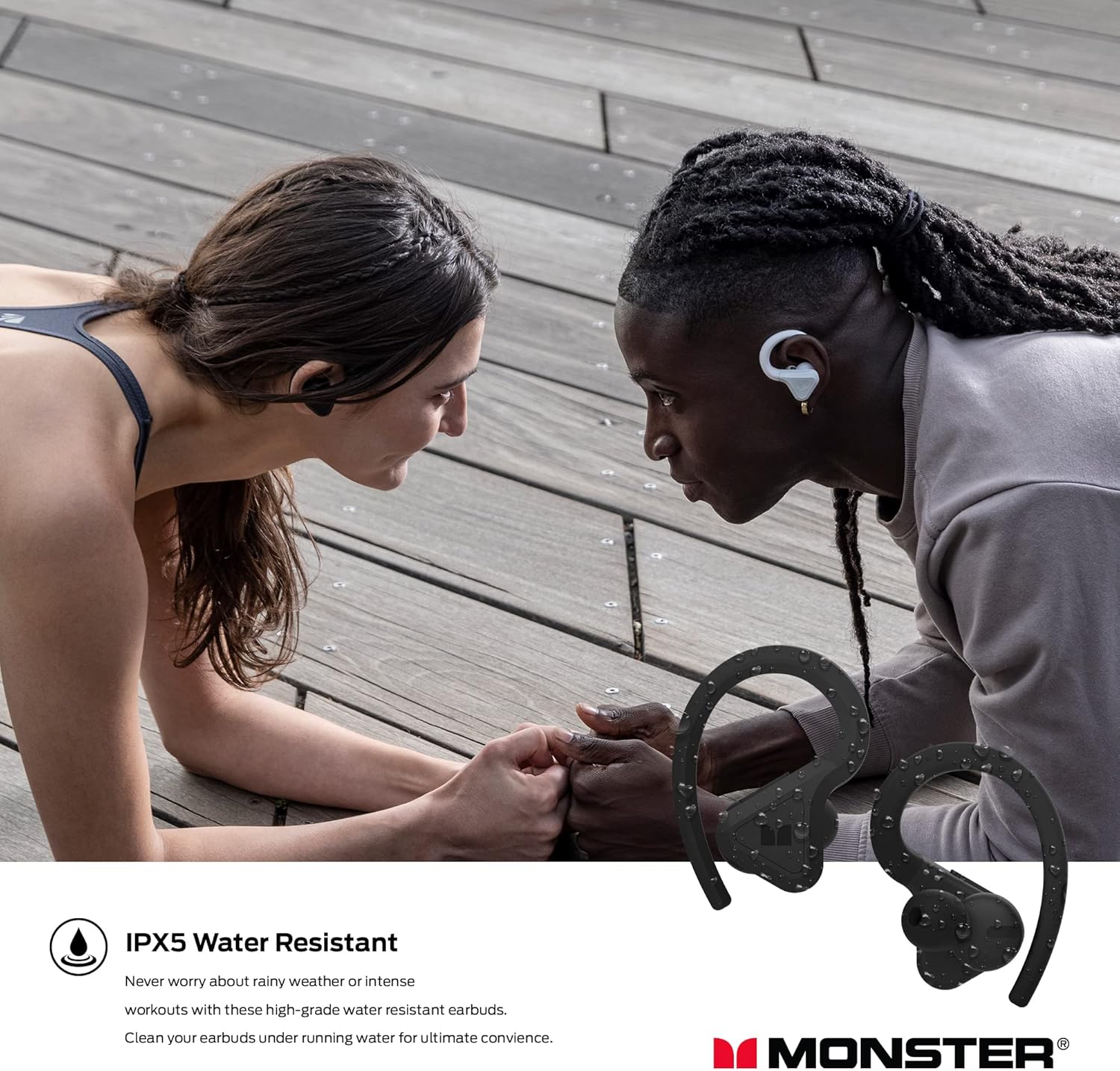 Monster DNA Fit ANC True Wireless Bluetooth Earbuds, Black