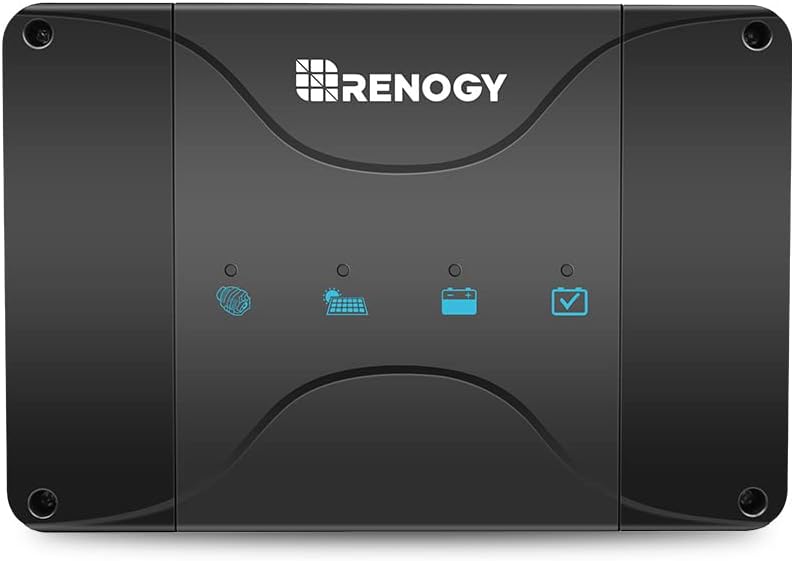 Renogy 12V 50A DC On-Board Input MPPT Charger for Gel, AGM, and Lithium Batteries Using Multi-Stage Charging, in RVs, Cars, Boats, Yachts, Recommended to Match with 60A ANL Fuse, w